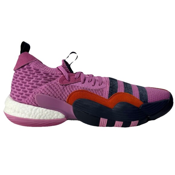 Adidas Trae Young 2.0 Mens Size 13.5 Sneakers Basketball Knit Upper Pink/Gray - Picture 3 of 9